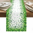 thumbnail image 1 of St. Patrick's Day Table Runner - 36 Inch Long, Kitchen Dining Table Runner Dresser Scarves, Spring Lucky Shamrocks Rustic Leaves Farmhouse Decor for Coffee Tables Wedding Party Banquet, 1 of 8