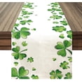 thumbnail image 1 of St. Patrick''s Day Table Runner, St. Patrick''s Day Decorations Shamrock Seasonal Spring Holiday Table Decorations for St. Patrick''s Day Party Dining Table Decor (13'''' x 71''''), 1 of 6