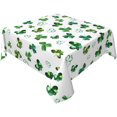 thumbnail image 1 of St.Patrick''s Day Tablecloth 54x54 Inch Square, Green Shamrock Table Cloth, Watercolor Clover Floral Tablecloths Polyester Fabric Farmhouse Decorative for Spring Home Kitchen Dining Party, 1 of 6