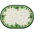 thumbnail image 1 of St. Patrick''s Day Tablecloth, Green Oval Tablecloth 52x74 Inch, Polyester Waterproof Tablecloth, Shamrock Elf St. Patrick''s Day Festive Kitchen Table Decoration for Dinner, Party, 1 of 1