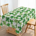 thumbnail image 1 of St. Patrick''s Day Tablecloth Irish Green Shamrock Clover Spring Holiday Party Decoration Kitchen Dining Room Table Cover (60" x 102"), 1 of 4