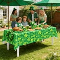 thumbnail image 1 of St. Patrick's Day Tablecloth Plastic Waterproof Rectangular Party Table Cover for Holiday Dinner Decorations Irish Themed Party Supplies Decor, 1 of 6