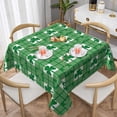 thumbnail image 1 of St.Patrick''s Day Tablecloth Square 60x60 Inch Green Shamrock Checkered Table Cloth,Stain Resistance Spring Plaid Table Covers for Kitchen Dining,Small Tablecloth for Party Picnic, 1 of 6