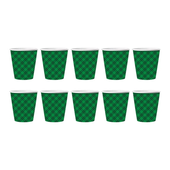 St. Patrick's Day Tableware- Shamrock Disposable Dinnerware with Clover Design for Irish Celebrations and Festive Gatherings