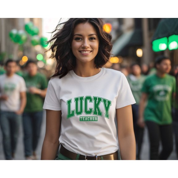 St Patrick's Day Teacher Shirt, Lucky Teacher Shirt, Patrick's Day Gift, Clover T-Shirt, St Patrick's Day Shirt, Teacher Shirt All Size S-5Xl