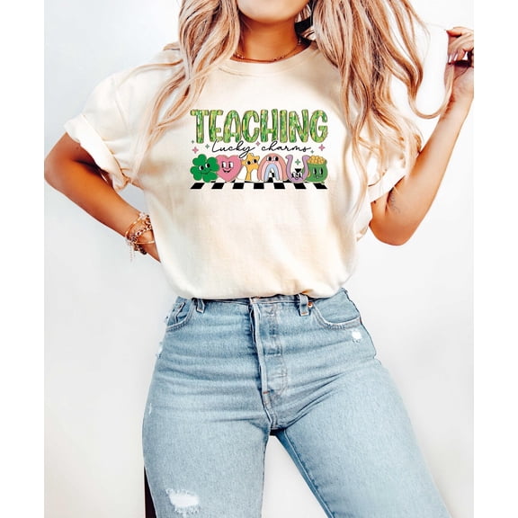 St. Patrick's Day Teacher Shirt Teacher St. Patrick Shenanigans Coordinator Retro St. Patrick One Lucky Teacher Teacher Gift TSHIRT All Size S-5XL
