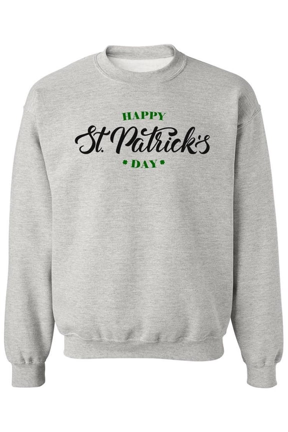 St. Patrick's Day Text Sweatshirt Men -Image by Shutterstock, Male Large