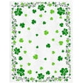 thumbnail image 1 of St. Patrick''s Day Throw Blankets, Green Shamrock Irish Clover Soft Fleece Blanket Decorative for Home Sofa Couch Chair Living Bedroom,40x50 Inches, Seasonal Spring Holiday, 1 of 6