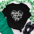 thumbnail image 1 of St. Patrick's Day Top, Women Short Sleeve T Shirt, Round Neck Tshirts Women's St. Patrick's Day Printed Tops Crew-Neck Short-Sleeved Pullover Blouse Tops Casual Fashion Shirt, 1 of 5