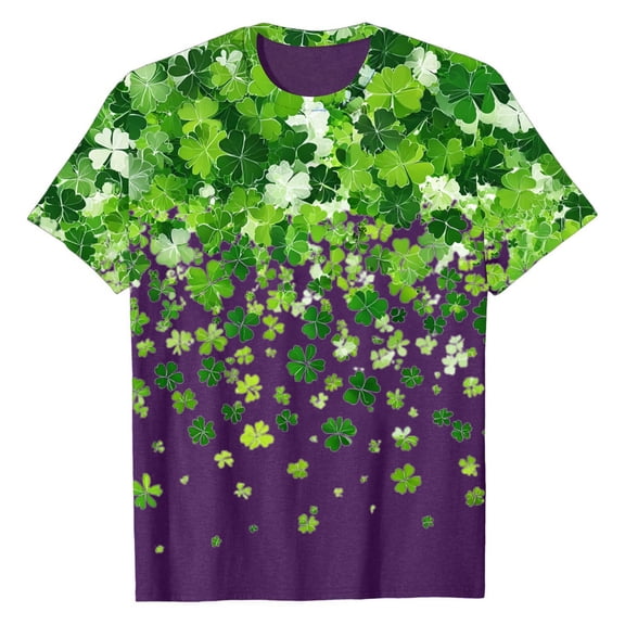 St. Patrick's Day Tops for Women Casual Short Sleeve T Shirt Women Blouse