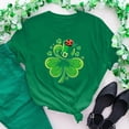 thumbnail image 1 of St. Patrick's Day Tshirt, Short Sleeve T Shirts for Women, Round Neck Tops Women's New St. Patrick's Day Pullover Printed Tee Shirts Crew-Neck Short-Sleeved Casual Fashion Tops, 1 of 5