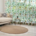 thumbnail image 1 of St. Patrick's Day Tulle Curtains with Rod Pocket, Irish Party Pattern Beer Leprechaun Flag Hearts Rainbow Gold Shamrock, Sheer Drape for Wedding Party 2 Panels, 7 Sizes, Multicolor, by Ambesonne, 1 of 3