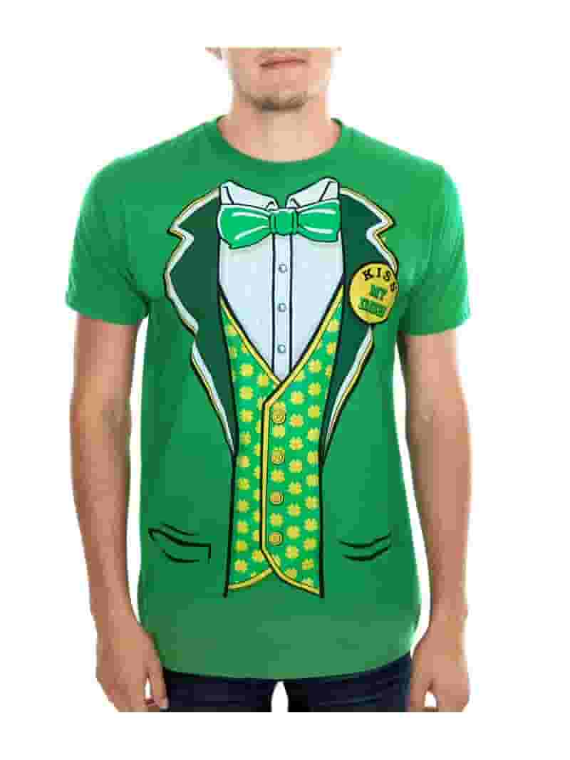 Green N' Gold St Patricks Day Patty Irish Leprechaun Tuxedo T-Shirt Green N' Gold St Patricks Day Patty Irish Leprechaun Tuxedo T-Shirt