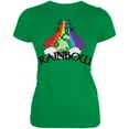 thumbnail image 1 of St. Patrick's Day Unicorn End Of The Rainbow Irish Juniors Soft T Shirt Irish Green LG, 1 of 1