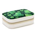 thumbnail image 1 of St. Patrick's Day Velvet Portable Storage Box with Removable Compartment - a Stylish Decorative Box, Bracelet Holder, and Jewelry Stand - Gift, 1 of 7