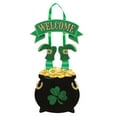 thumbnail image 1 of St Patrick's Day Wall Decorations Pot Of Gold Hanging Dangling Door Decoration Welcome Sign 1pc Glittery Wooden Hanger Home Window Holiday Party Ornament Festive Decor & CUSTOM Storage Carrier, 1 of 7