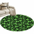 thumbnail image 1 of St. Patrick's Day Washable Area Rug&nbsp;3 ft Modern Abstract Green Lucky Shamrocks Green Plant Soft Round&nbsp;Rugs for Living Room, Non Slip Carpet for Bedroom&nbsp;Entryway Dining Room, 1 of 9