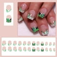 thumbnail image 1 of St. Patrick's Day Wearable False Nails and Nail Stickers, Long-lasting Full Cover Nail Stickers for Daily Use and Holiday Nail Art, Basic Nail Accessory for Home Decoration, 1 of 8