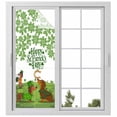 thumbnail image 1 of St. Patrick's Day Window Privacy Film, Green Lucky Clovers Dog Static Cling UV Sun Blocking Heat Control Window Tint Day and Night, Non-Adhesive Reusable One Way Windows Privacy Cover 23.6''x59'', 1 of 7