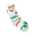thumbnail image 1 of St. Patrick's Day Women's Hello Kitty Pom Crew Socks, 1-Pack, Size 4-10, 1 of 3