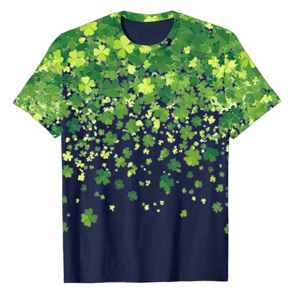 St. Patrick's Day Womens Tops Trendy Short Sleeve T Shirt Womens Blouse