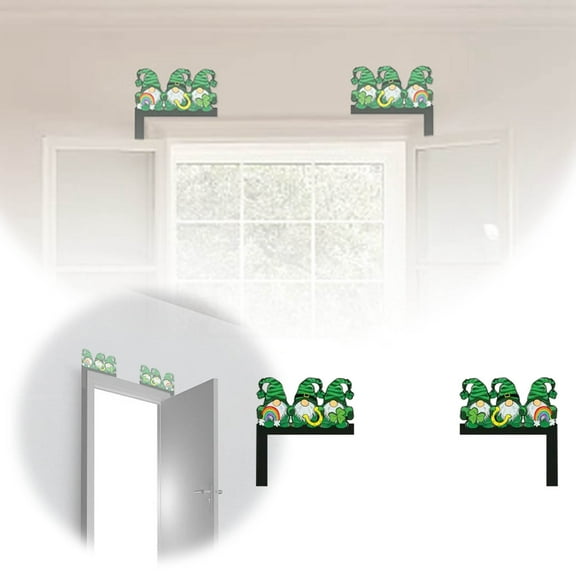 St Patrick's Day Wooden Door Hanging Decoration Irish Home for Indoor Outdoor Room Frames St Patrick's Day Decorations