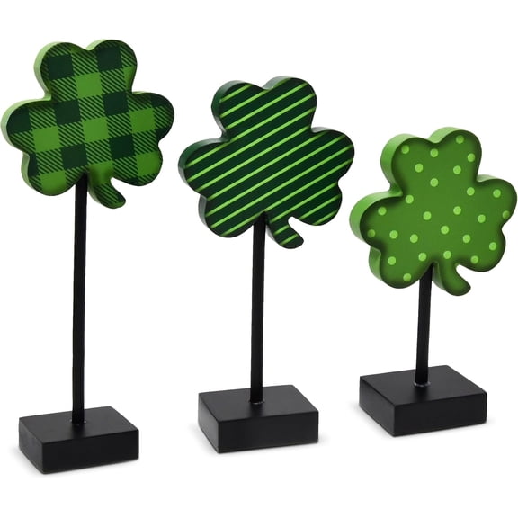 St. Patrick''''''''s Day Wooden Shamrock Stand Decor