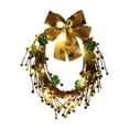 thumbnail image 1 of St. Patrick's Day Wreath with Bow, Fall Decor Wreaths for Front Door, Realistic Pine Wreath, Large Green Cypress Wreaths for Home Fireplace Wall Window Porch Outdoor Xmas Holiday Decor (B, 14.15"), 1 of 8