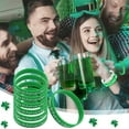 thumbnail image 1 of St. Patrick's Day Wristbands 24pcs Green Shamrock Silicone Bracelets Clover Party Favors Festival Accessories for Men Women Celebration Good Luck Gifts Bulk Set, 1 of 5
