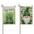 thumbnail image 1 of St. Patrick's Day Yard Flags Holiday Garden Flag Good Shamrock Clovers Luck Truck House Flag 12.5''×18'' 2PCS Burlap Vertical Double Sided Outdoor Flag for Home,Spring Outside Decor, 1 of 3