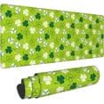 thumbnail image 1 of St Patrick''s Day7 Large Mouse Pad 31.5 x 11.8in Gaming Keyboard Mouse Mat Desk Keyboard Pad for Work, Play, Office, Home with Non-Slip Rubber Base Stitched Edges, 1 of 6