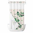 thumbnail image 1 of St. Patrick's Gnomes,No Hook Shower Curtain Waterproof,Bathroom Curtains with Snap in Liners and See Through Top Window,Green Shamrock Buffalo Clover Coin Hotel Bathtub Curtains Shower 36"Wx78"L, 1 of 8