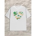 thumbnail image 1 of St. Patrick's Heart men white Hip-hop street style Funny Unisex Shirt Short Sleeve tshirts Funny Unisex Shirt Graphic Tee tshirts Funny Unisex Shirt Graphic tshirts, 1 of 7