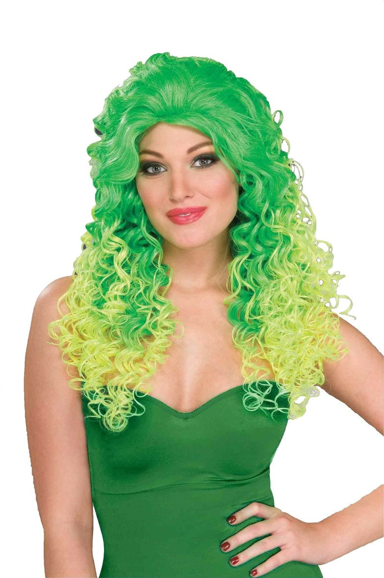 Glam Wig Adult Green Glam Wig Adult Green