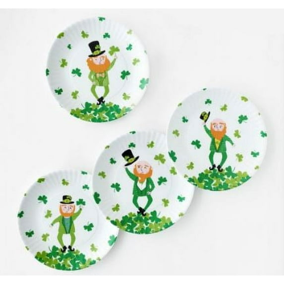 St. Patrick's "Paper" Plates, Set of 4 (97725)