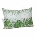 thumbnail image 1 of St. Patrick's Pillow Covers, Linen Long Throw Pillow Case, Luck Shamrock Eucalyptus Leaves Flowers Blue Holiday Pillow Protector Decorative Cushion Cover for Living Room/Bedroom 12" x 20", 1 of 8
