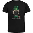 thumbnail image 1 of St. Patrick's -  Pugtrick's Day Funny Pug Black Youth T-Shirt - X-Large(18), 1 of 1