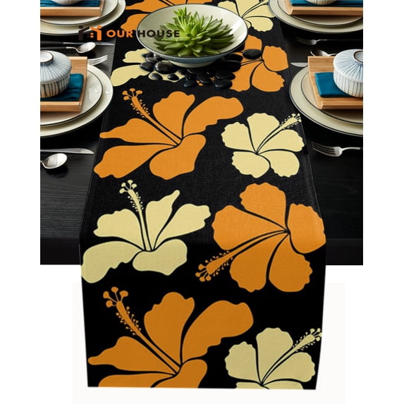 St. Patrick's Table Runner St. Patrick's Day Shamrock Clover Green Table Runner Dresser Scarves for Home rations