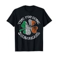 thumbnail image 1 of St. Patrick's Time For Some Shenanigans Clover Funny Party T-Shirt, 1 of 5