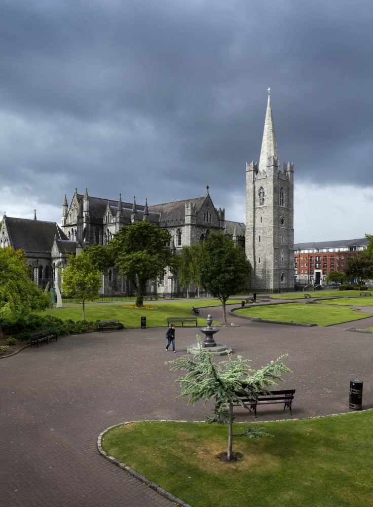 St Patricks Cathedral Dublin Ireland Canvas Art - Panoramic Images (36 x 24)