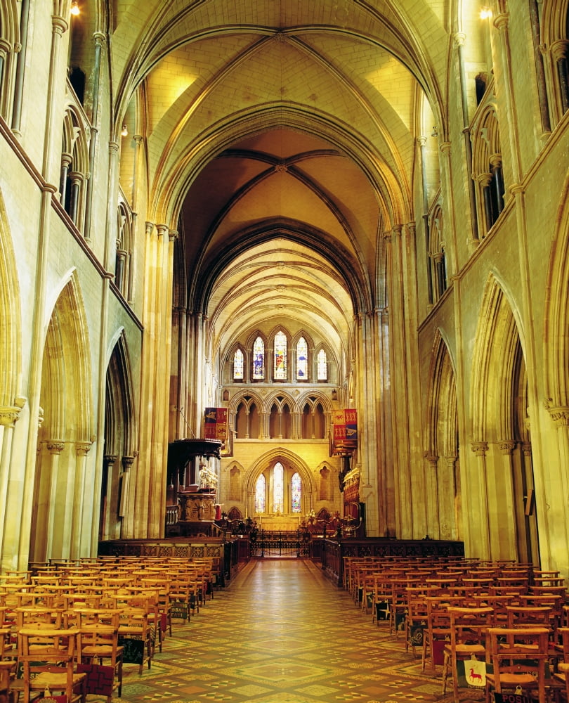 St Patricks Cathedral Dublin Ireland Canvas Art - The Irish Image Collection Design Pics (13 x 16)