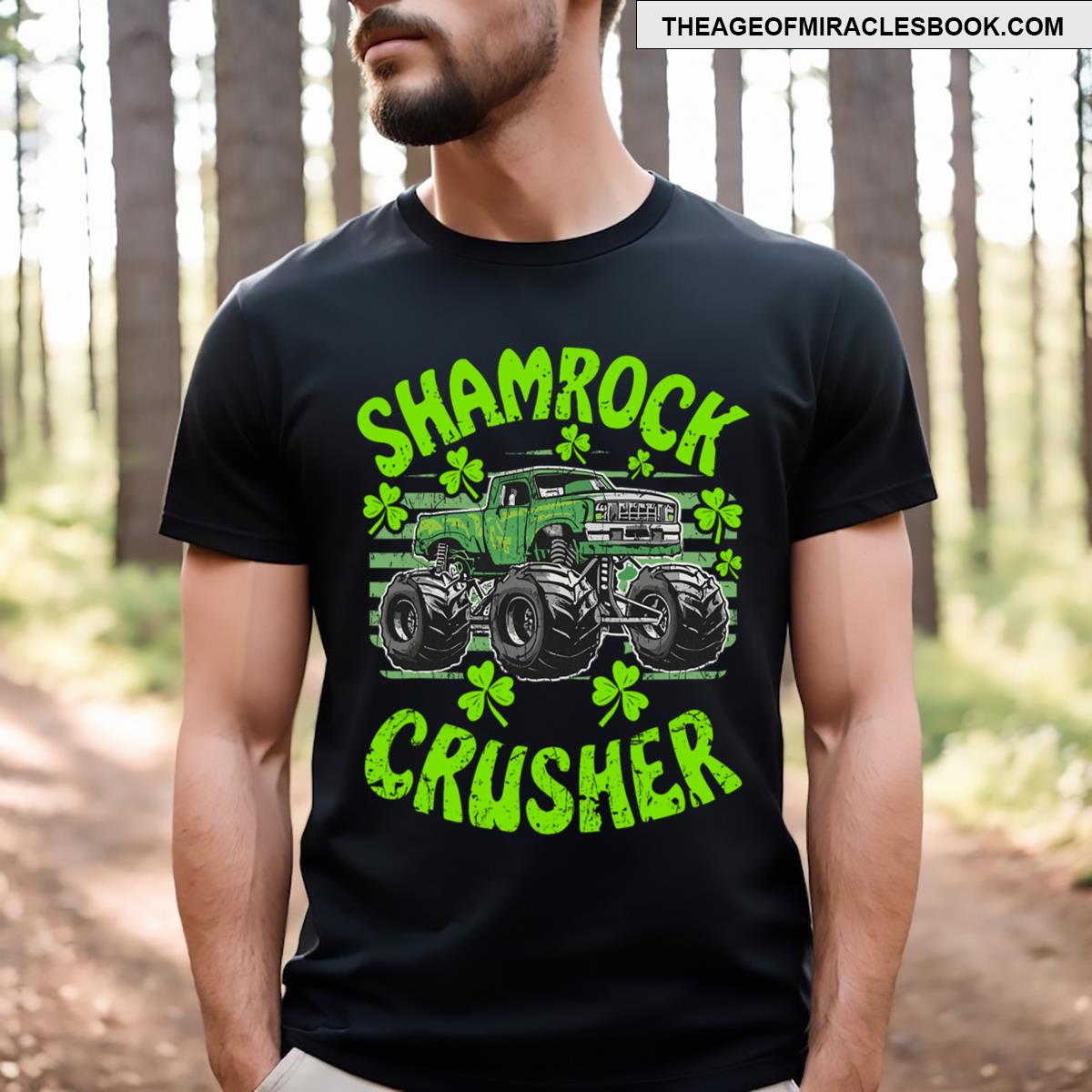 St Patricks Crusher For Monster Truck St Patricks Day Tshirt