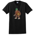 thumbnail image 1 of St Patricks Day Accessories Sasquatch Leprechaun Short Sleeve T-Shirt Small Black, 1 of 3