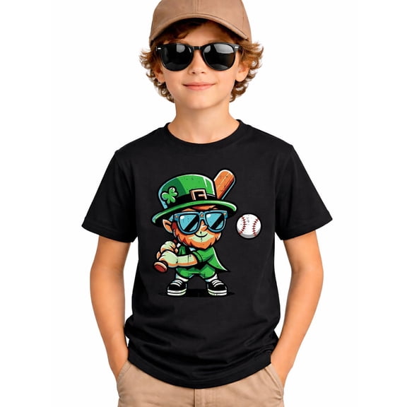St Patricks Day Baseball Saint Paddys Boys T-Shirt