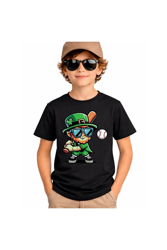 St Patricks Day Baseball Saint Paddys Boys T-Shirt