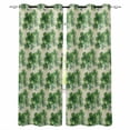 thumbnail image 1 of St Patricks Day Blackout Curtains for Bedroom Living Room Darkening Curtains 84 Inch Length 2 Panels Set Spring Green Shamrock on Linen Window Curtain Window Treatment Grommet Drapes 42"x84", 1 of 9