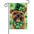 thumbnail image 1 of St Patricks Day Brussels-Griffon Garden Flags for Outside 12x18 Inch Double Sided, Pet Me I''m Irish Small Yard Decoration Farmhouse Holiday Outdoor(14151), 1 of 6