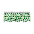 thumbnail image 1 of PRETXORVE St Patricks Decorations, St. Patrick's Day Style Semi Kitchen Curtains Friendly and Easy to Clean Fabric Easy to Install Suitable for Kitchen Living Room Bedroom, 1 of 6