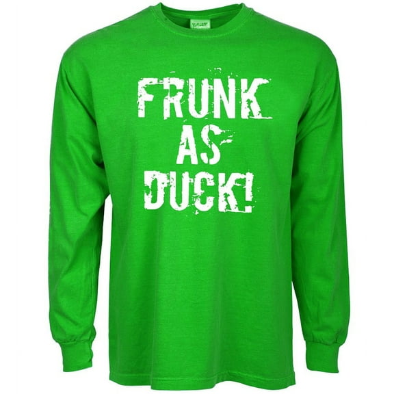 St Patricks Day Clothes Mens Funny T-shirt Long Sleeve Green Graphic Tee