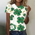 thumbnail image 1 of St Patricks Day Clothes for Women, Shirt For Women Summer Tshirts Shirts For Women 2025 Shirt Sleeve Shirts For Women White Plus Size Top Womens Shirts Trendy Women 2025 Summer Blouses, 1 of 5